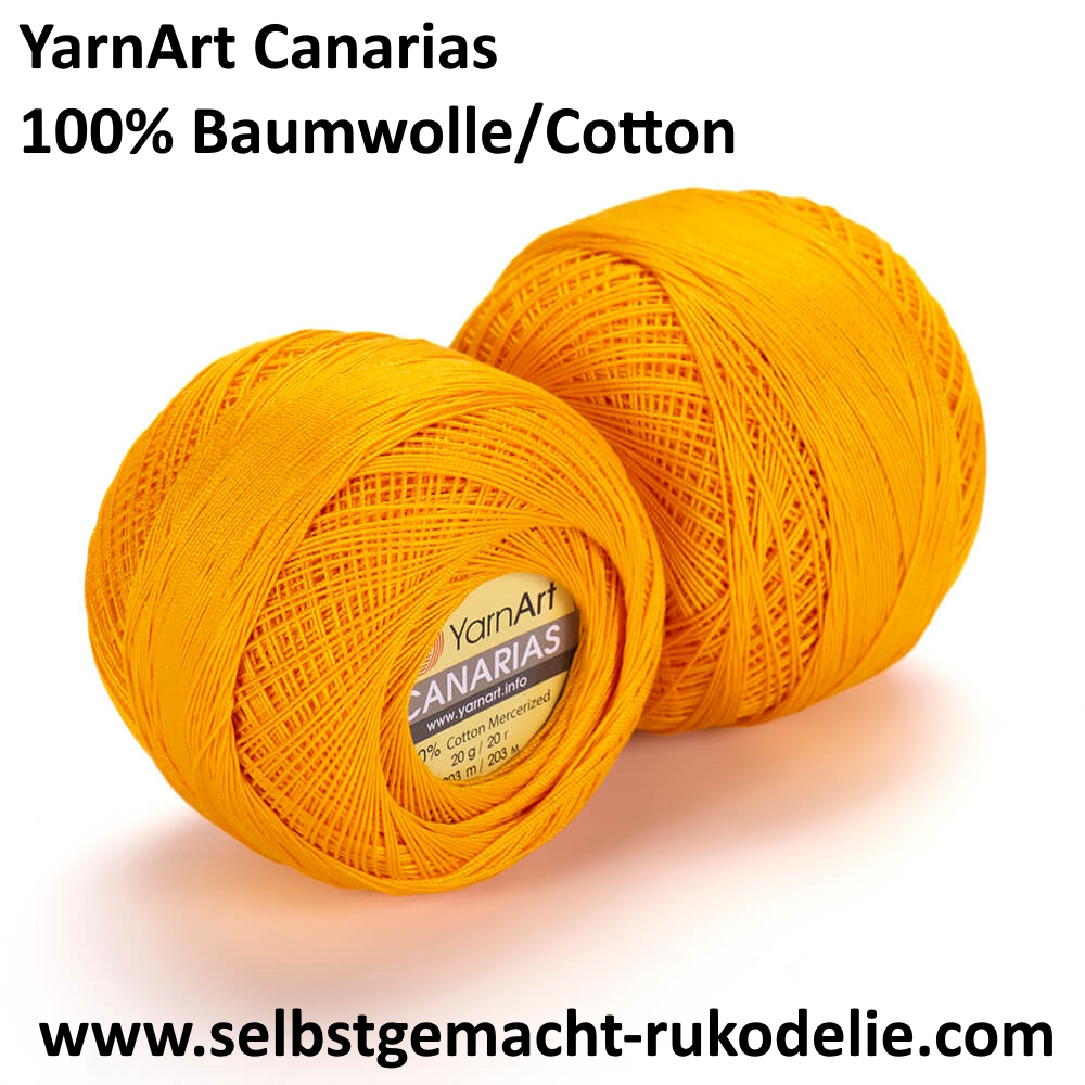 YarnArt Canarias, 100%mercerisierte Baumwolle/Cotton, 20g-203m